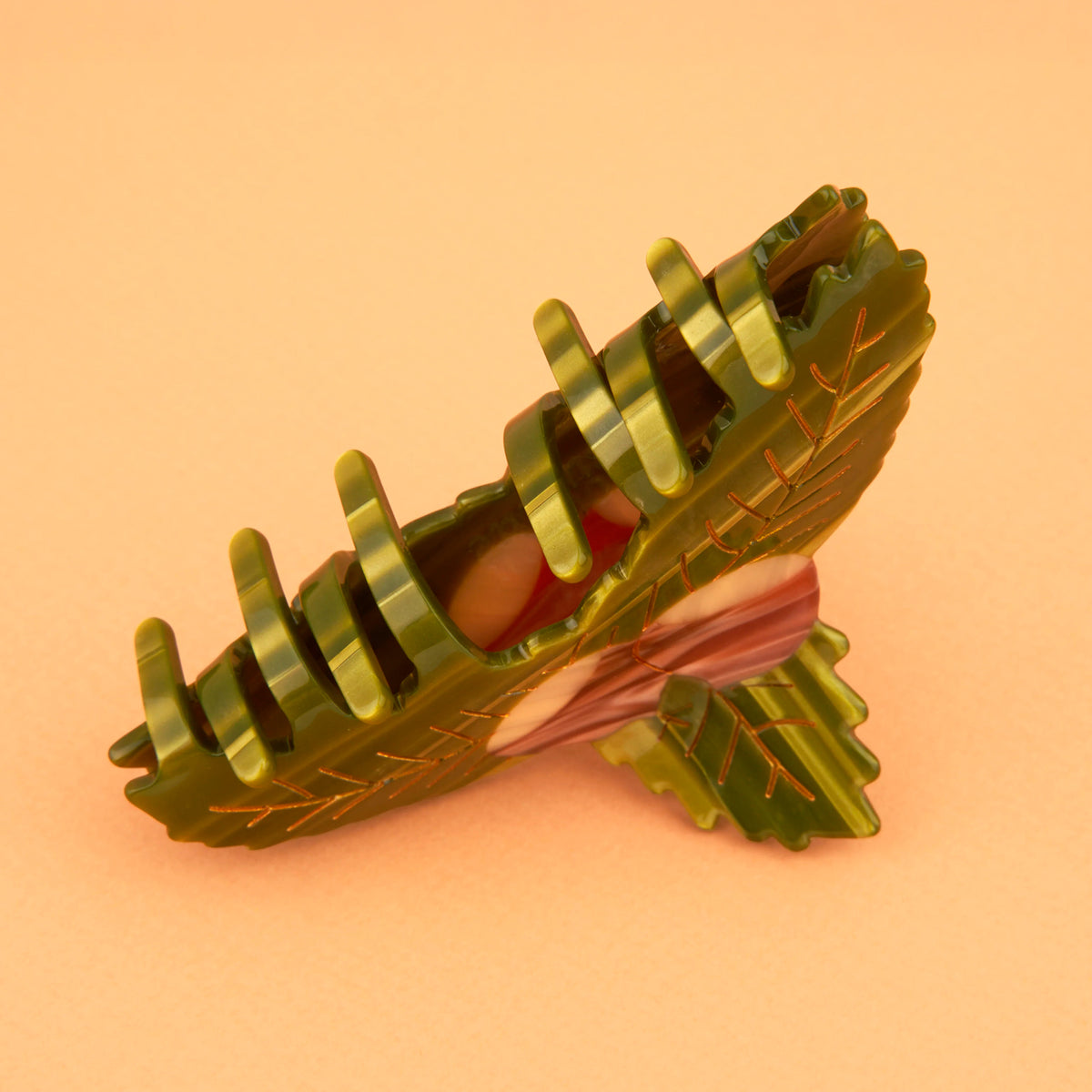Pinza para el pelo - Castaño 🌰🌳