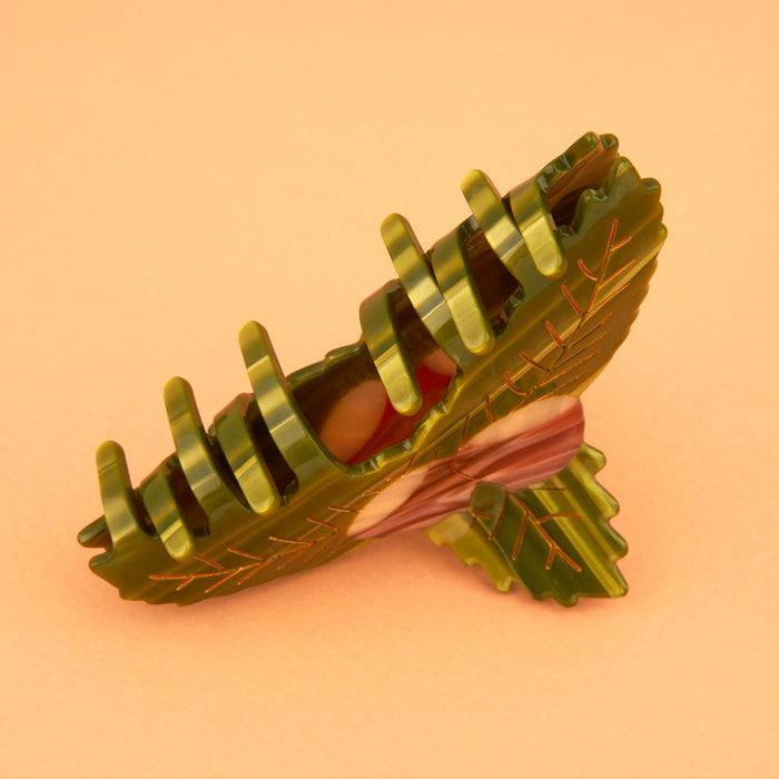 Pinza para el pelo - Castaño 🌰🌳