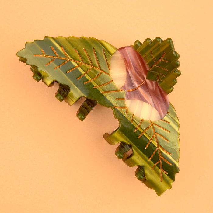 Pinza para el pelo - Castaño 🌰🌳