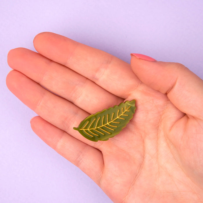 Pasador de pelo - Hoja de castaño 🍃🌰