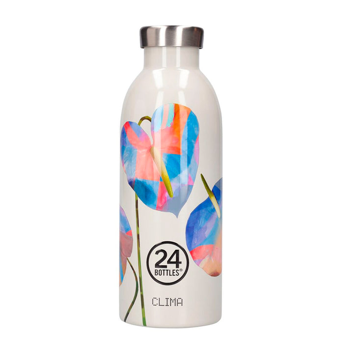 Botella de acero inoxidable 500 ml 24Bottles - Clima Cosmic Flowers