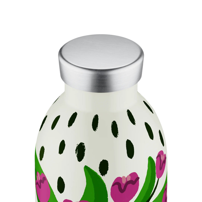 Botella de acero inoxidable 500 ml 24Bottles - Clima Fiori Rosa