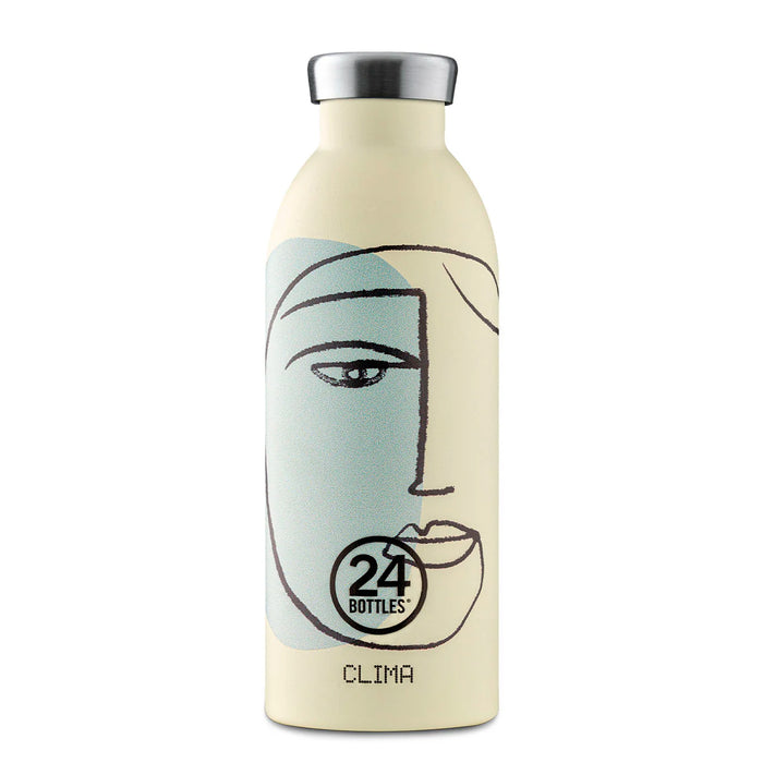 Botella de acero inoxidable 500 ml 24Bottles - Clima White Calypso