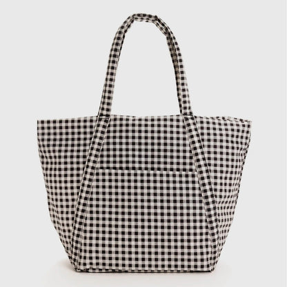 Bolso Nube Baggu - Black &amp; White Gingham
