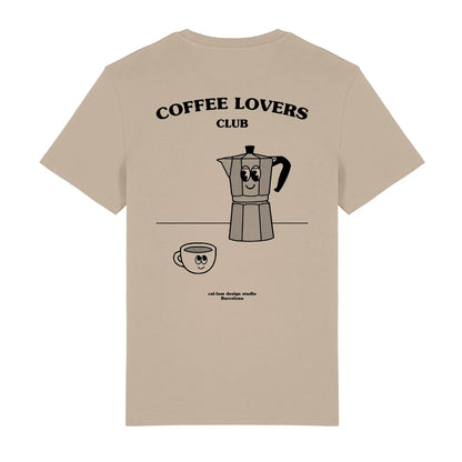 Camiseta - "Coffee Lovers Club" Sandstone ☕