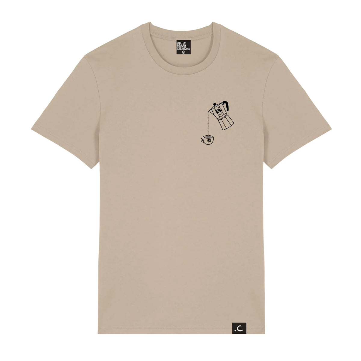 Camiseta - "Coffee Lovers Club" Sandstone ☕