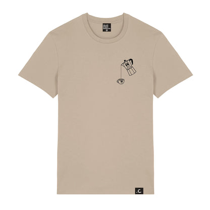 Camiseta - "Coffee Lovers Club" Sandstone ☕