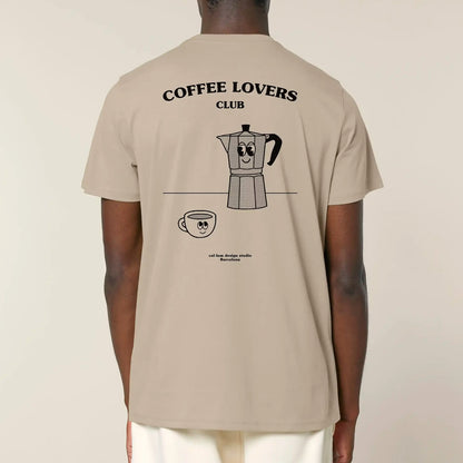 Camiseta - "Coffee Lovers Club" Sandstone ☕