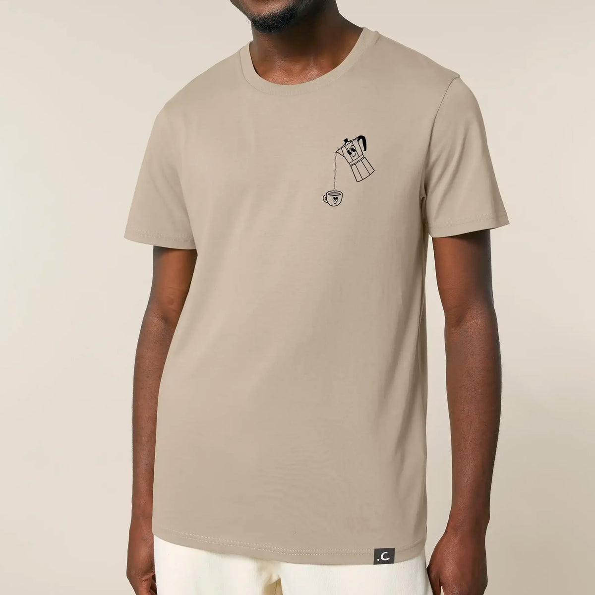 Camiseta - "Coffee Lovers Club" Sandstone ☕