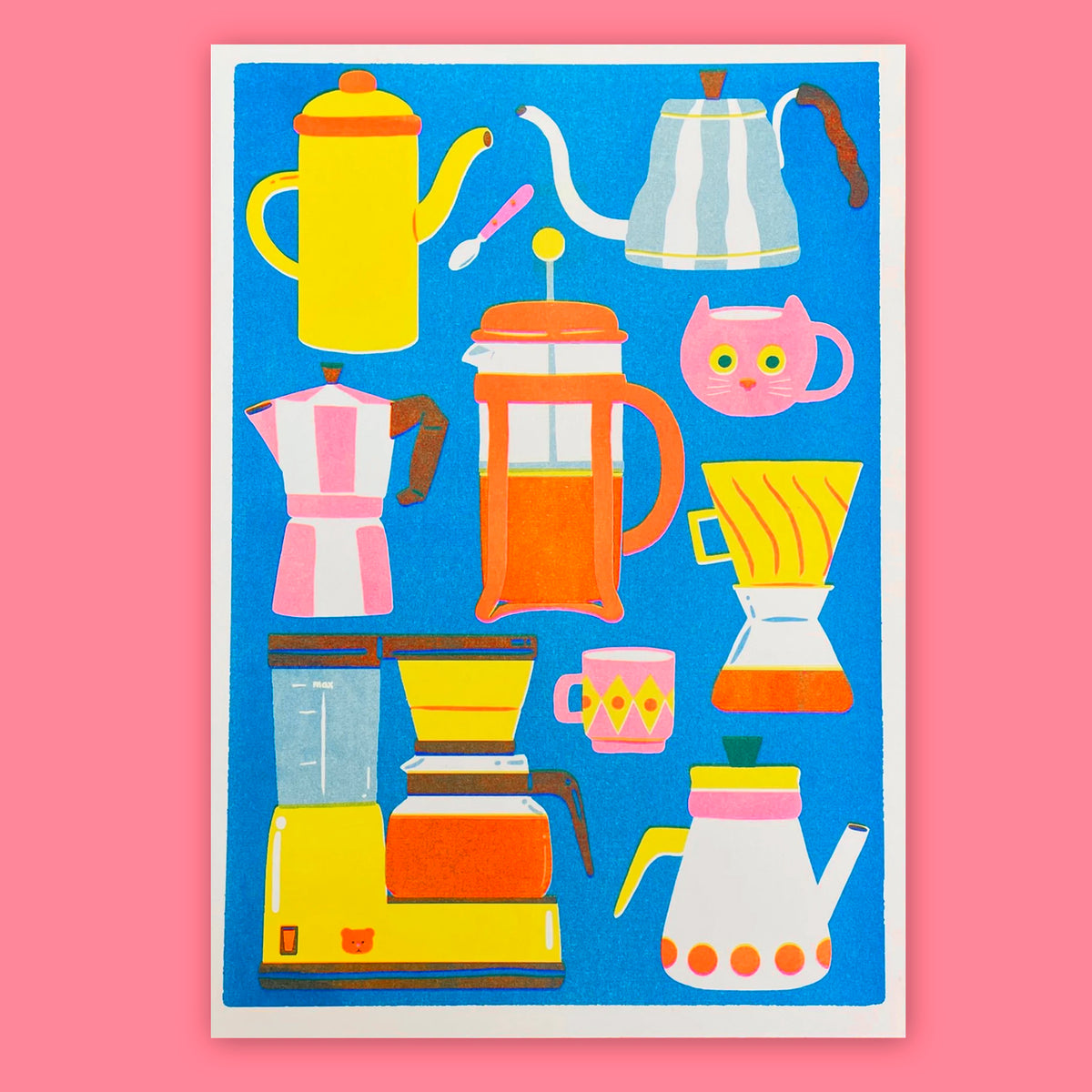 Print de Naomi Wilkinson A3 - "Coffee Pot" ☕