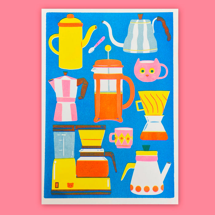 Print de Naomi Wilkinson A3 - "Coffee Pot" ☕