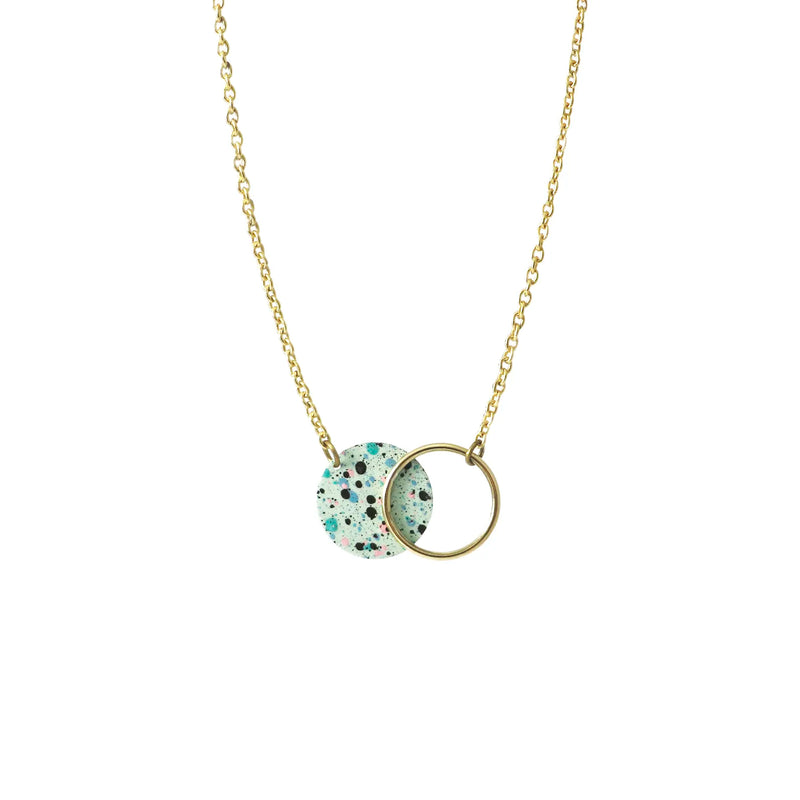 Collar Lavs Jewels - Mottled Mint