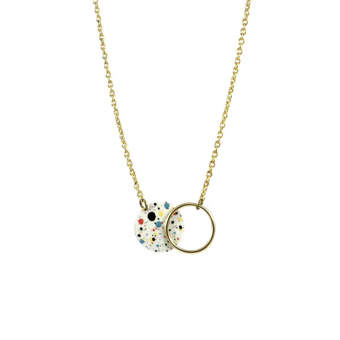 Collar Lavs Jewels - Mottled White