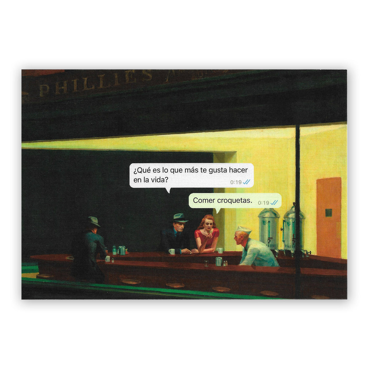 Print de La última croqueta A5 - "Comer Croquetas"