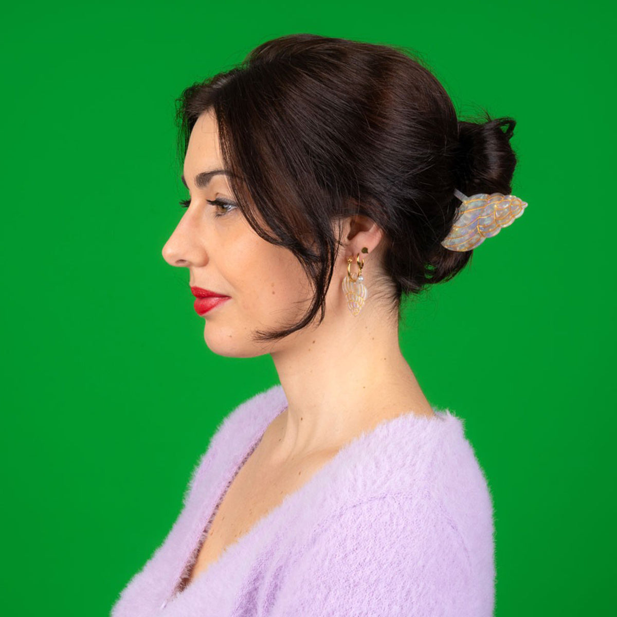 Pinza para el pelo - Concha 🐚