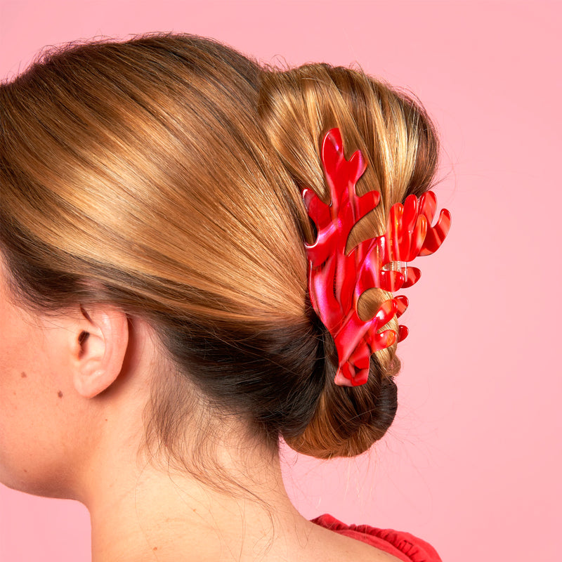 Pinza para el pelo - Coral