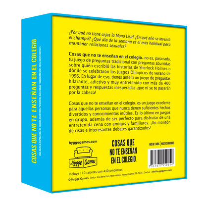 Juego de mesa - Cosas que no te enseñan en el colegio