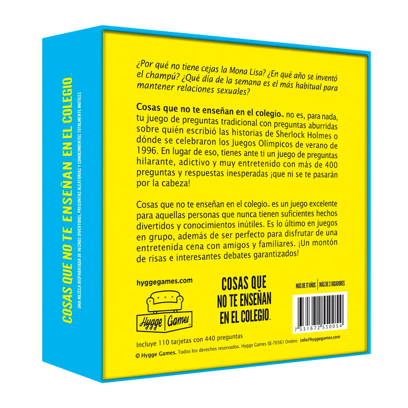 Juego de mesa - Cosas que no te enseñan en el colegio