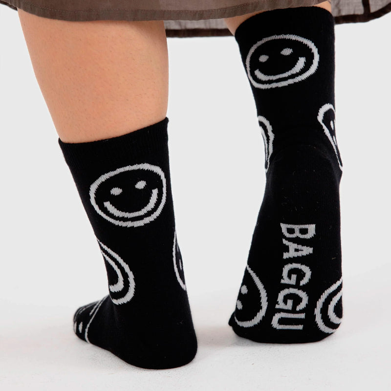 Calcetines Baggu - Black Happy