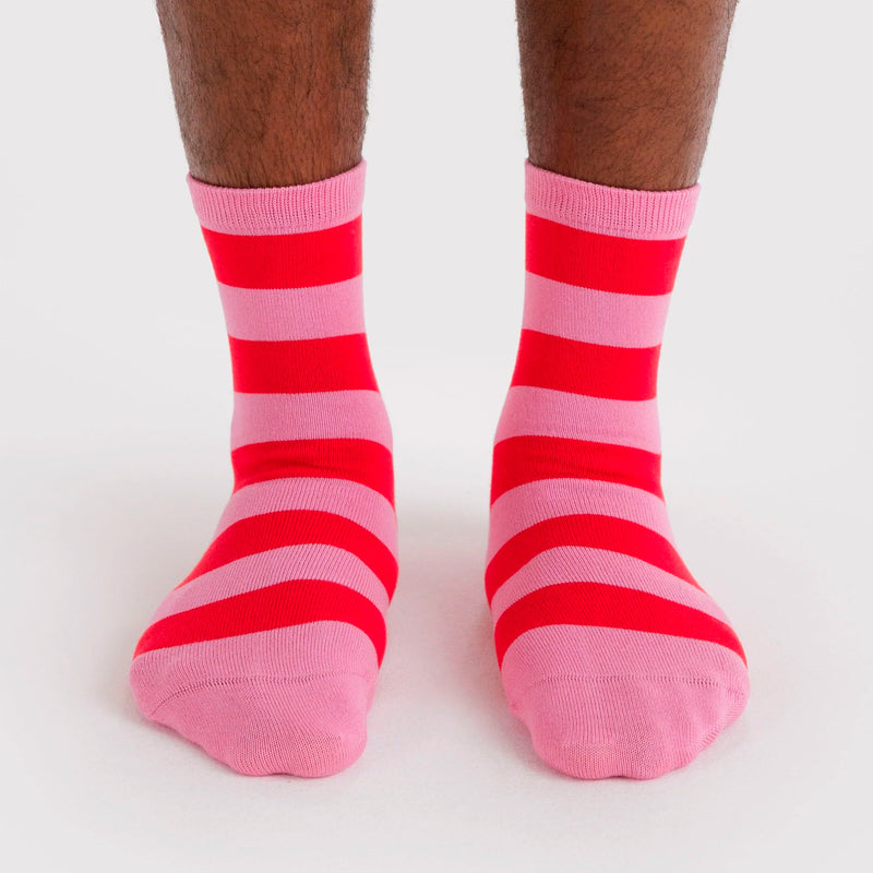 Calcetines Baggu - Pink Stripe