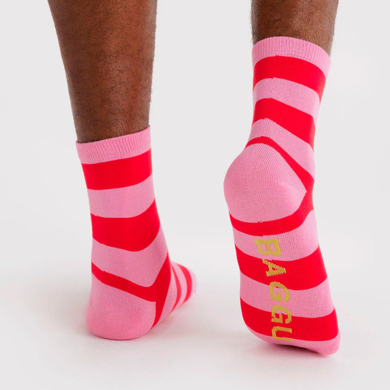 Calcetines Baggu - Pink Stripe