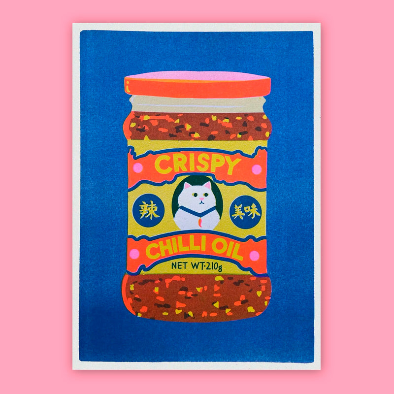 Print de Naomi Wilkinson A4 - "Chilli Crisp Oil"