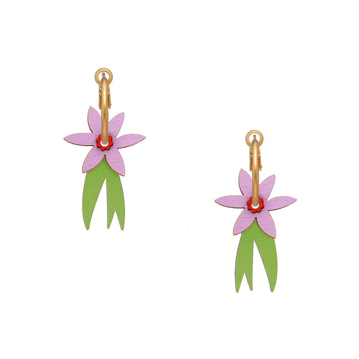 Pendientes de aro Materia Rica - Crocus Glow