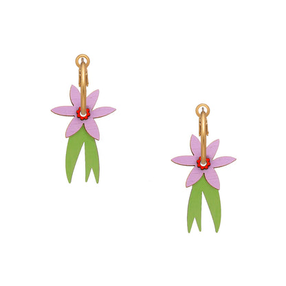 Pendientes de aro Materia Rica - Crocus Glow