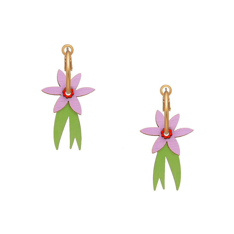 Pendientes de aro Materia Rica - Crocus Glow