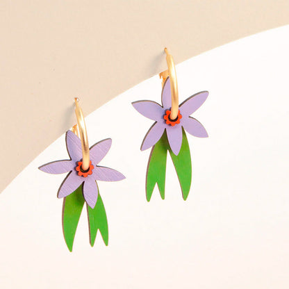 Pendientes de aro Materia Rica - Crocus Glow