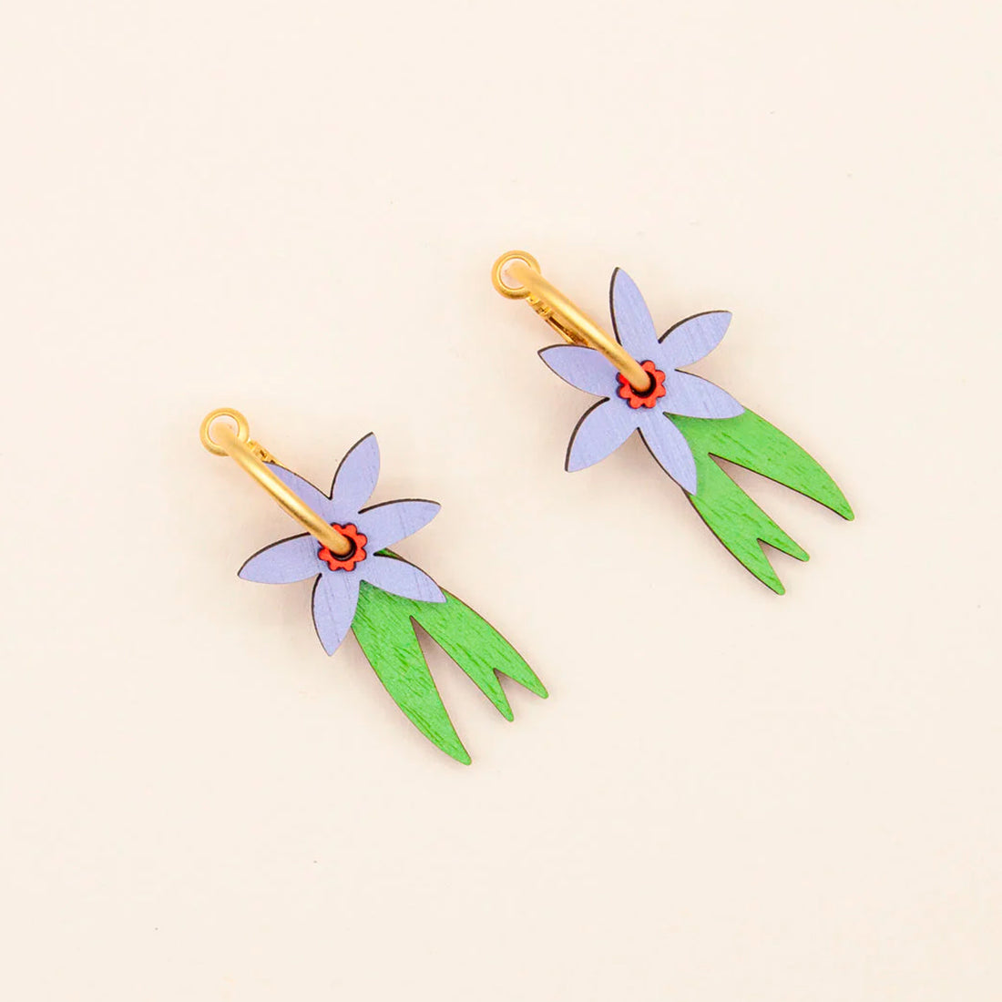 Pendientes de aro Materia Rica - Crocus Glow