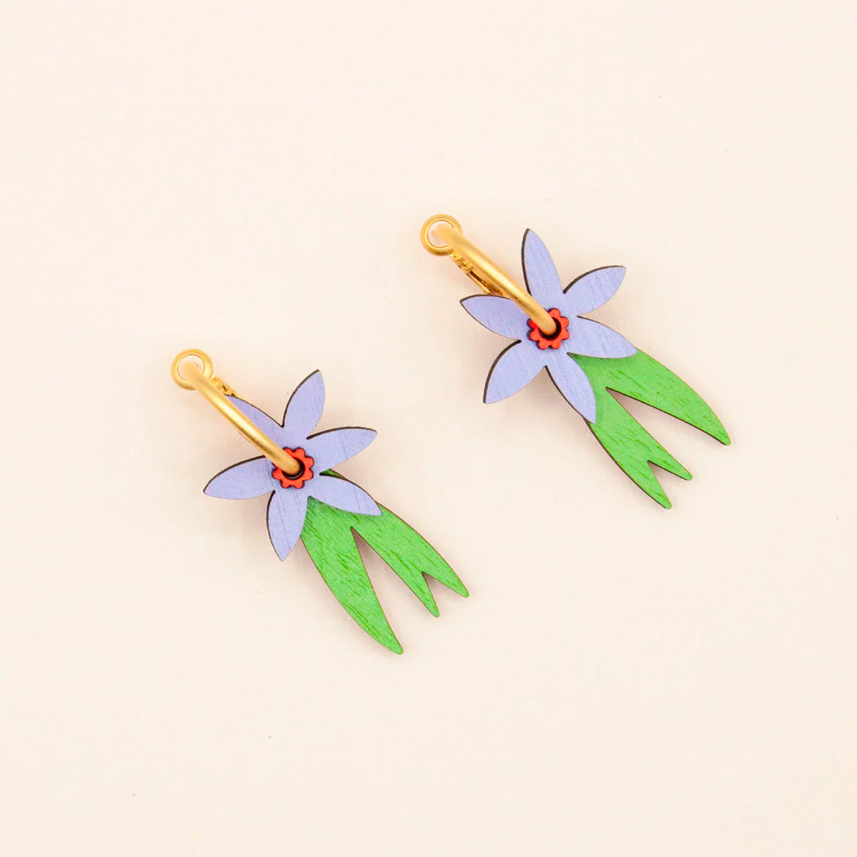 Pendientes de aro Materia Rica - Crocus Glow