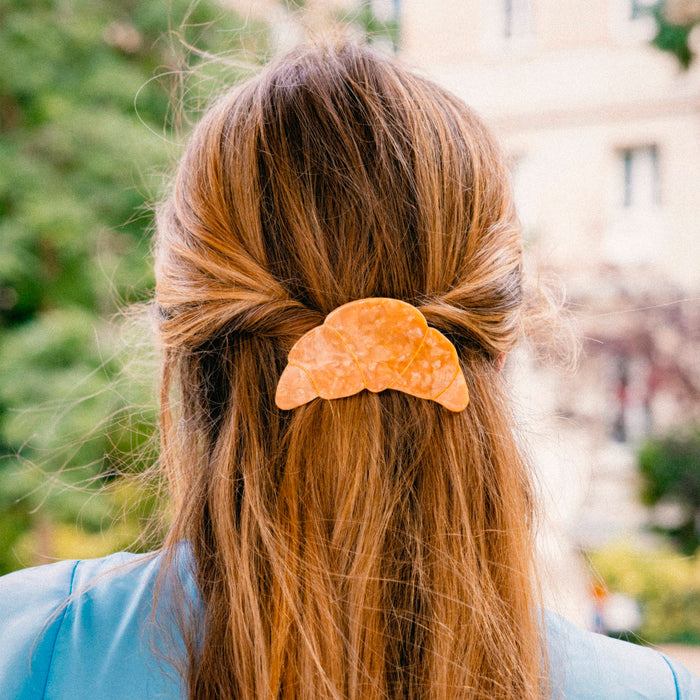 Pasador de pelo grande - Croissant 🥐