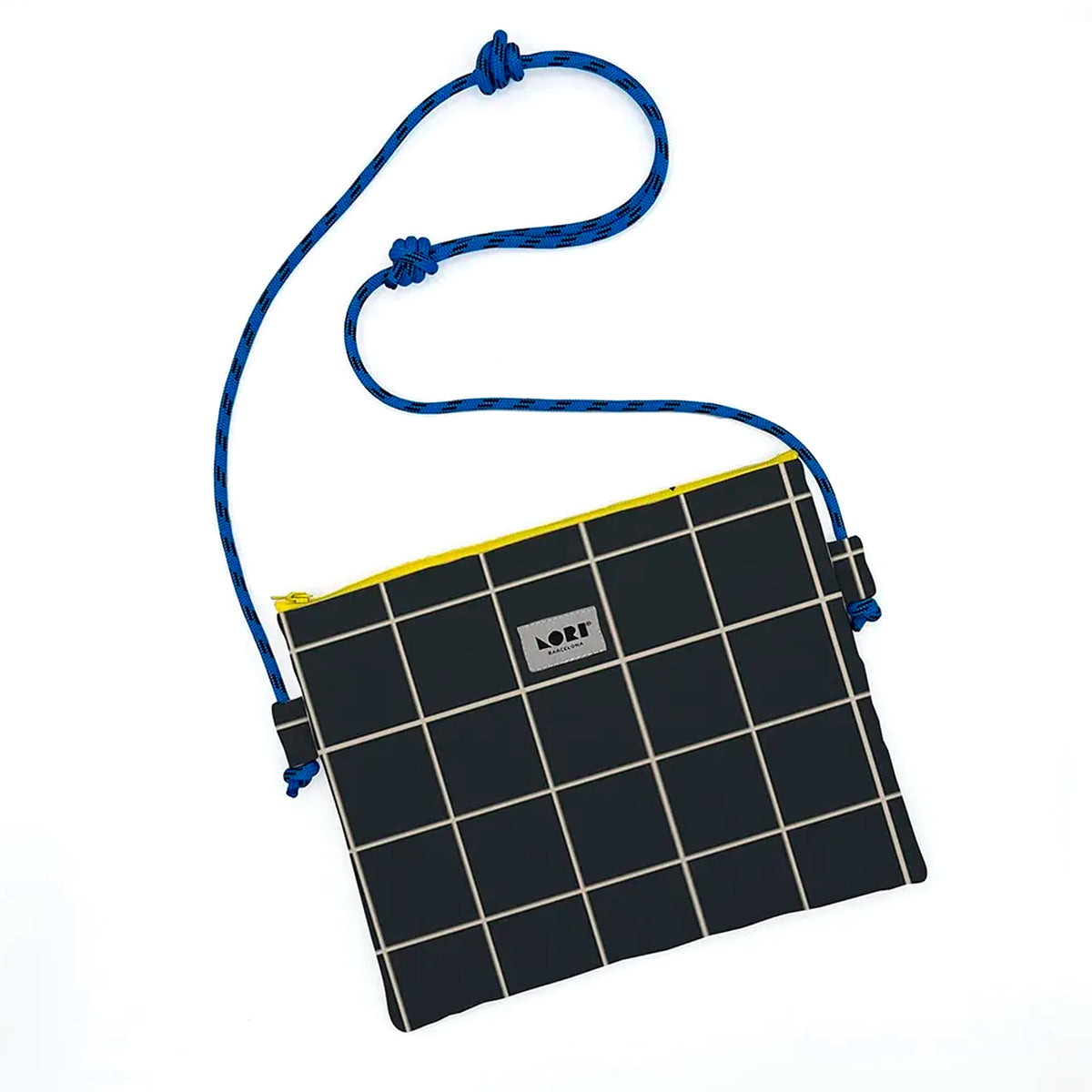 Bolso Lori Barcelona - Crossbody Windowpane Negro y Blanco