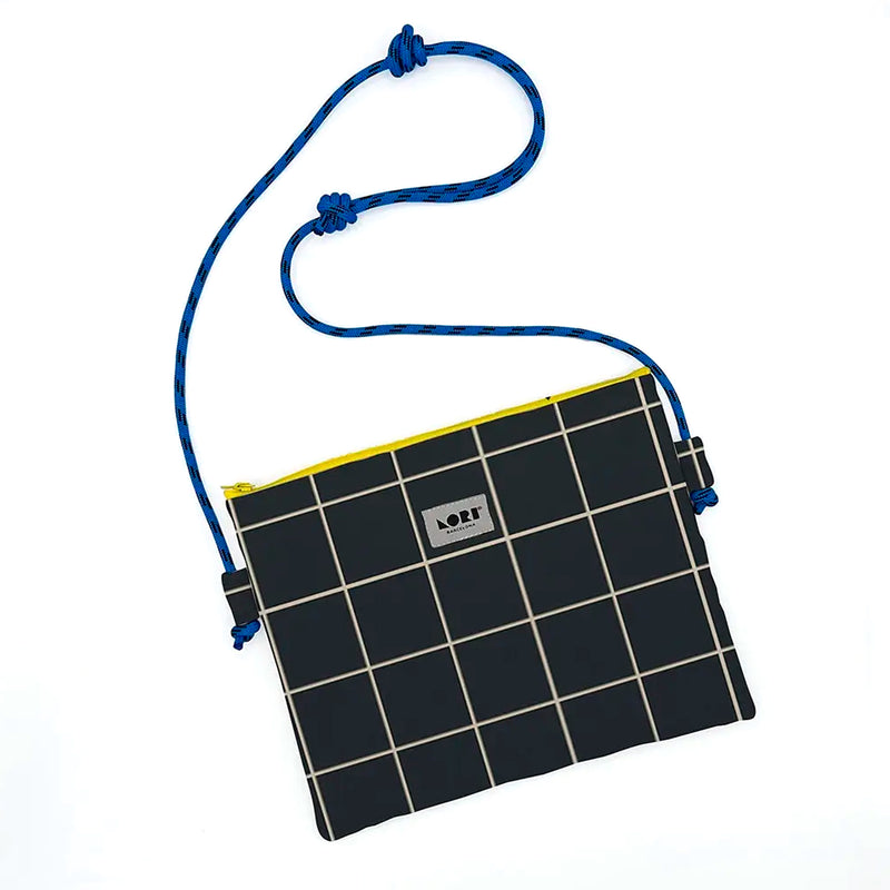 Bolso Lori Barcelona - Crossbody Windowpane Negro y Blanco