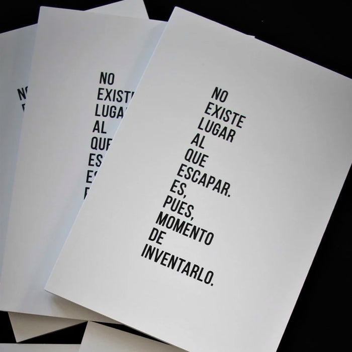 Libreta - "No Existe Lugar Al Que Escapar"