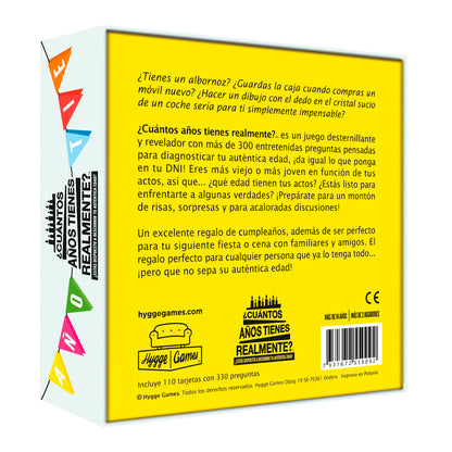Juego de mesa - ¿Cuántos años tienes realmente?