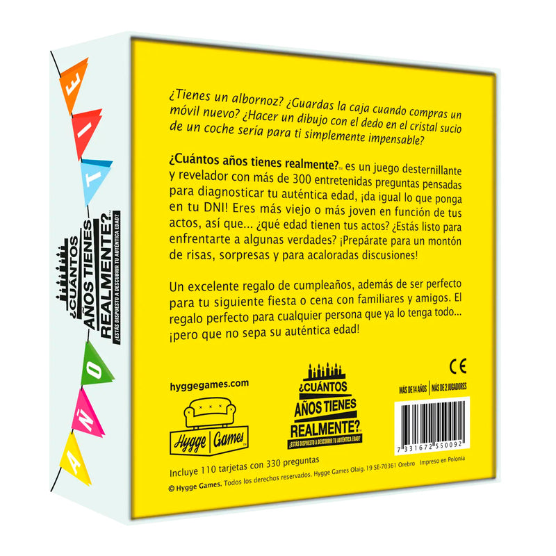 Juego de mesa - ¿Cuántos años tienes realmente?
