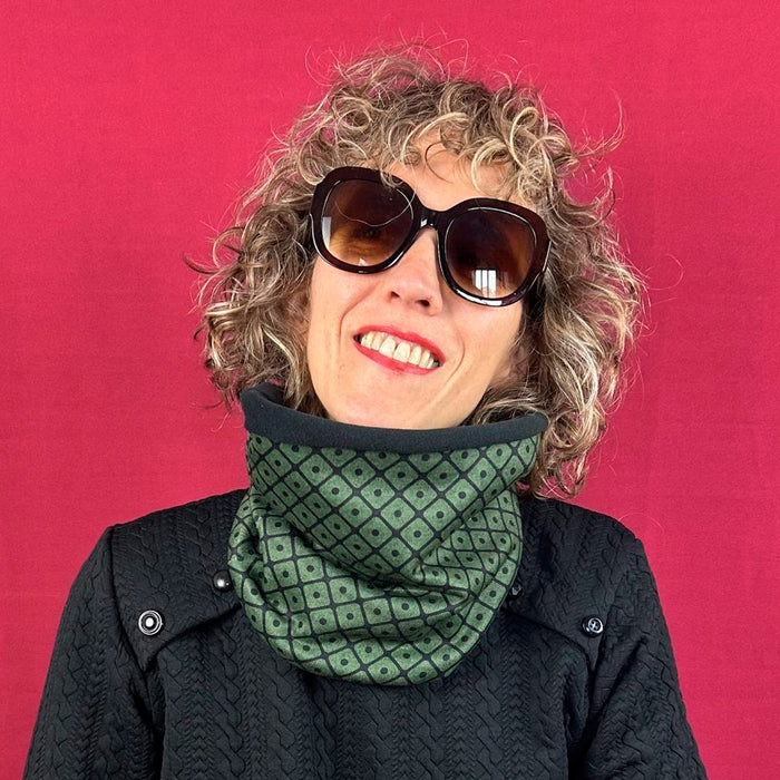 Cuello reversible La Compiano - Geo Verde