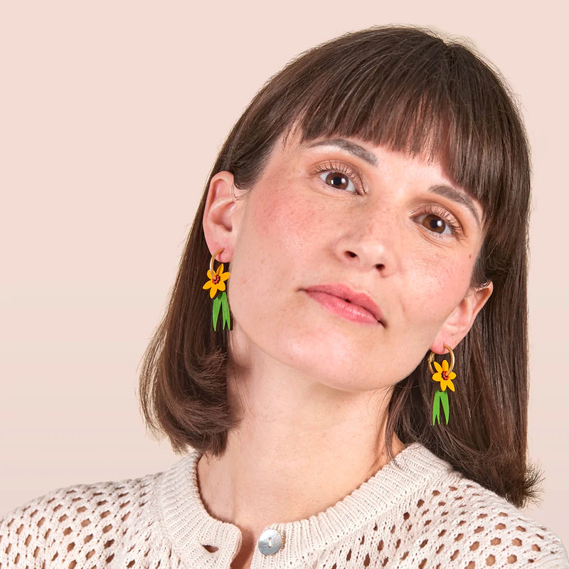 Pendientes de aro Materia Rica - Daffodil