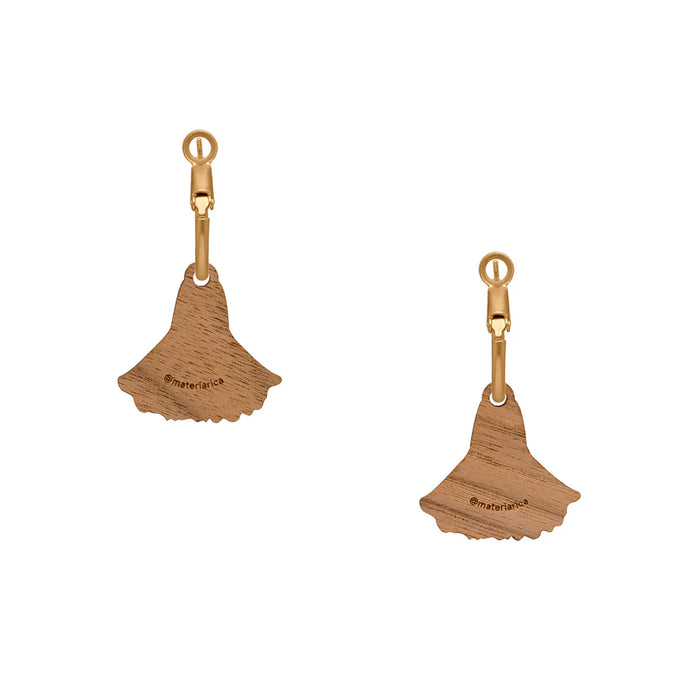 Pendientes de aro Materia Rica - Dancing Blue Marigold