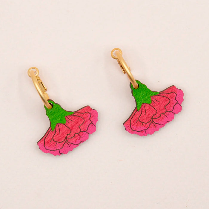 Pendientes Materia Rica - Dancing Carnation
