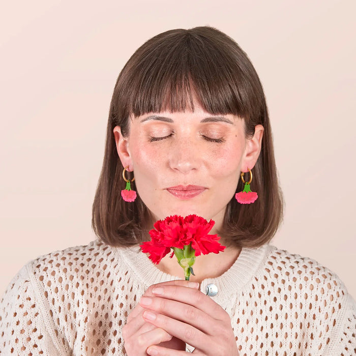 Pendientes Materia Rica - Dancing Carnation
