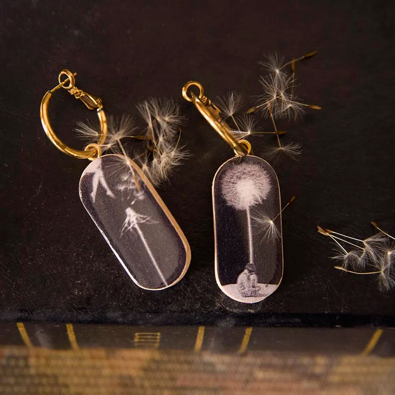 Pendientes Pura Garra - Diente de León con Flecos