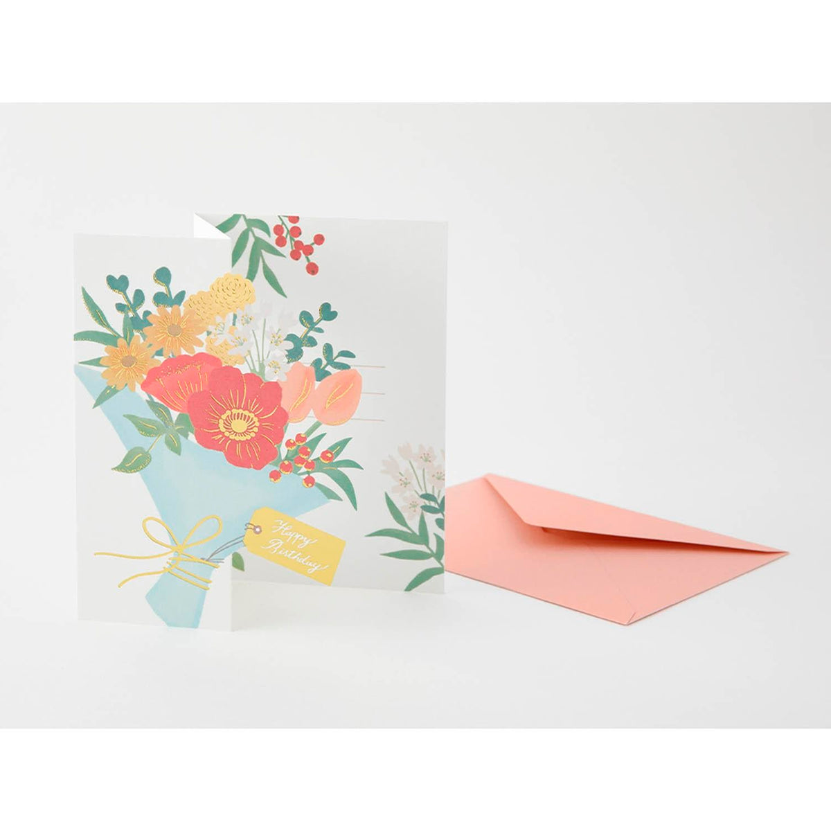 Postal 3D Midori - Birthday Bouquet 💐