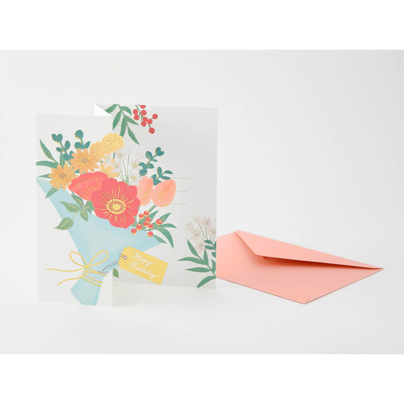 Postal 3D Midori - Birthday Bouquet 💐