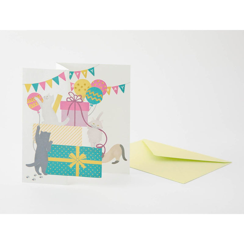 Postal 3D Midori - Birthday Present 🎁🐱