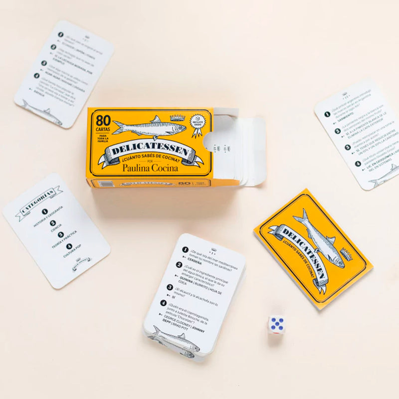 Juego - "Delicatessen, ¿cuánto sabes de cocina?" de Paulina cocina y Tomás Linch