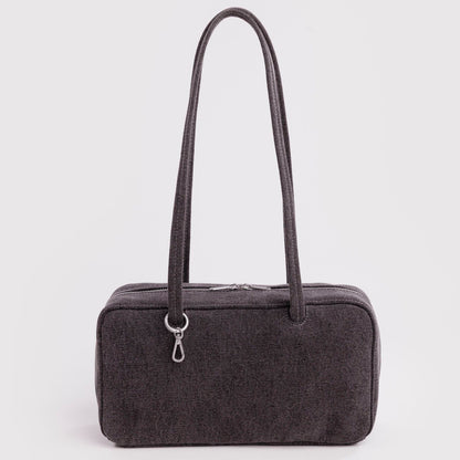 Bolso Bowler Baggu - Washed Black Denim