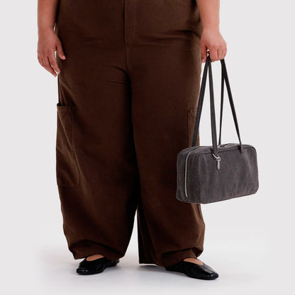 Bolso Bowler Baggu - Washed Black Denim